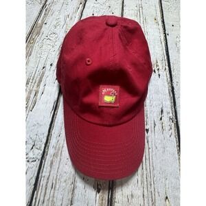 Magnolia Lane Red Augusta National Masters Golf Hat Adjustable Strap Cotton Cap